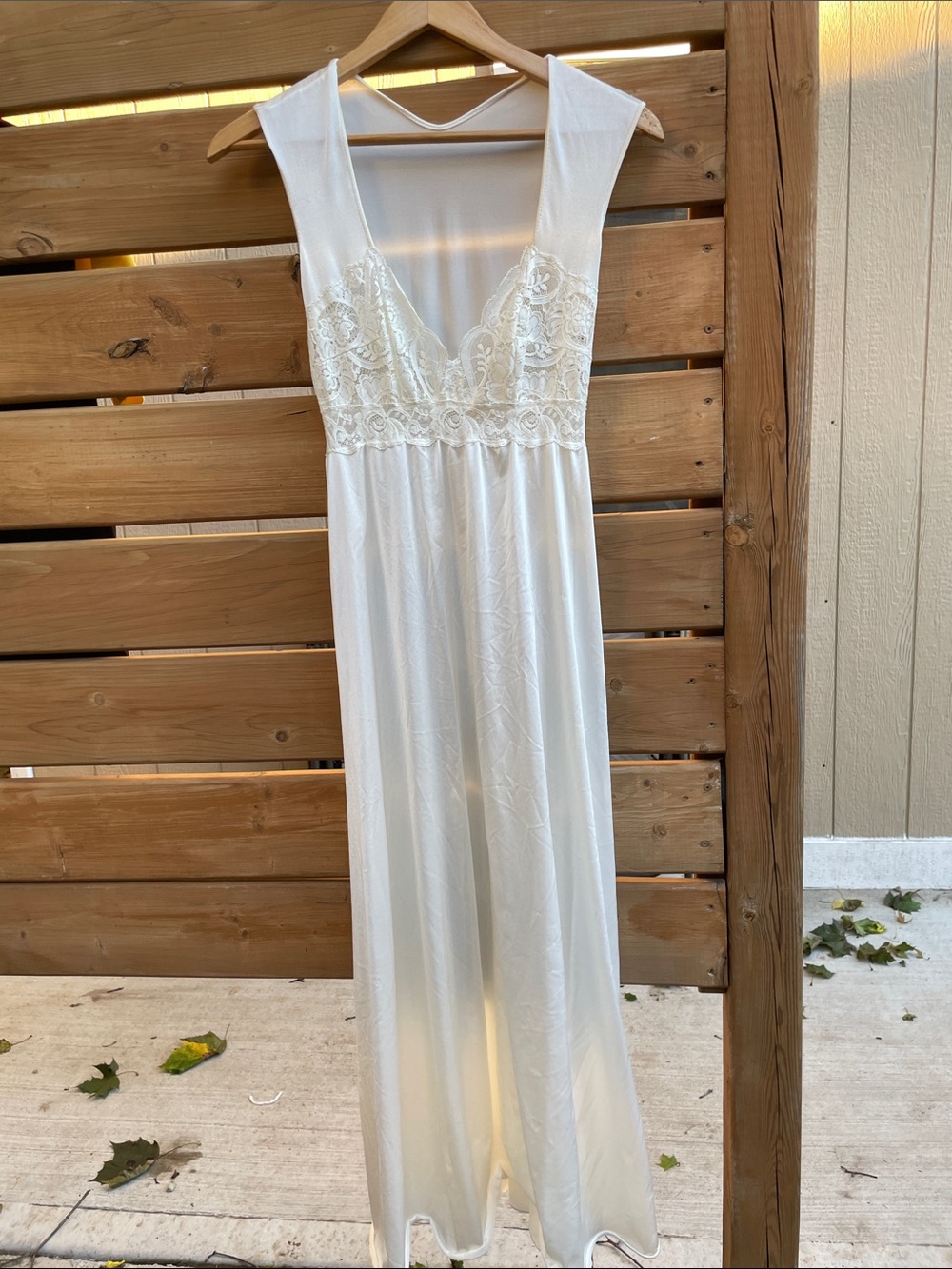 Women's Lace-Trim White Nightgown